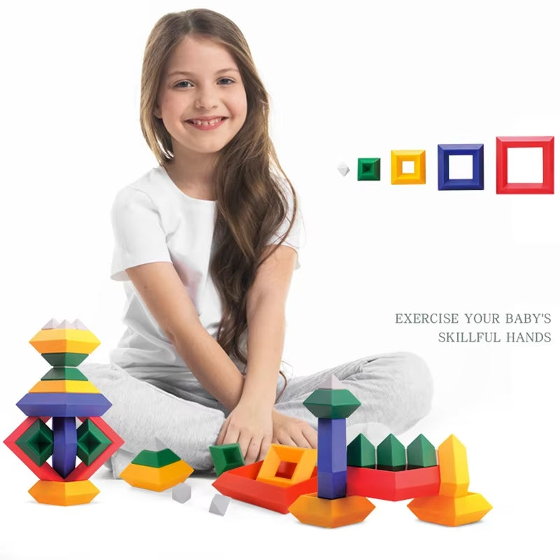 3D Geometric Building Blocks - Brain Development + Hand-Eye + Coordination