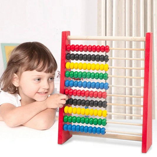 Kids' Wooden Abacus Counting Toy – Enhance Preschool Learning & Logical Thinking Skills