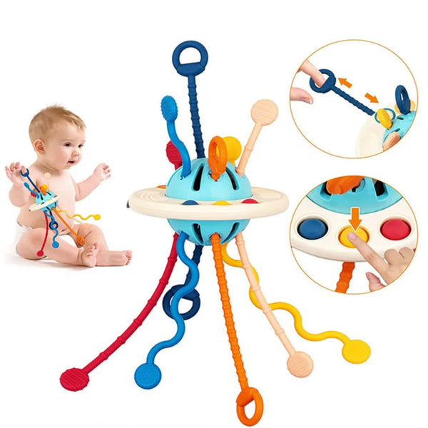 Pull String Puzzle – Finger Grasp Training. Sensory + Hand-Eye